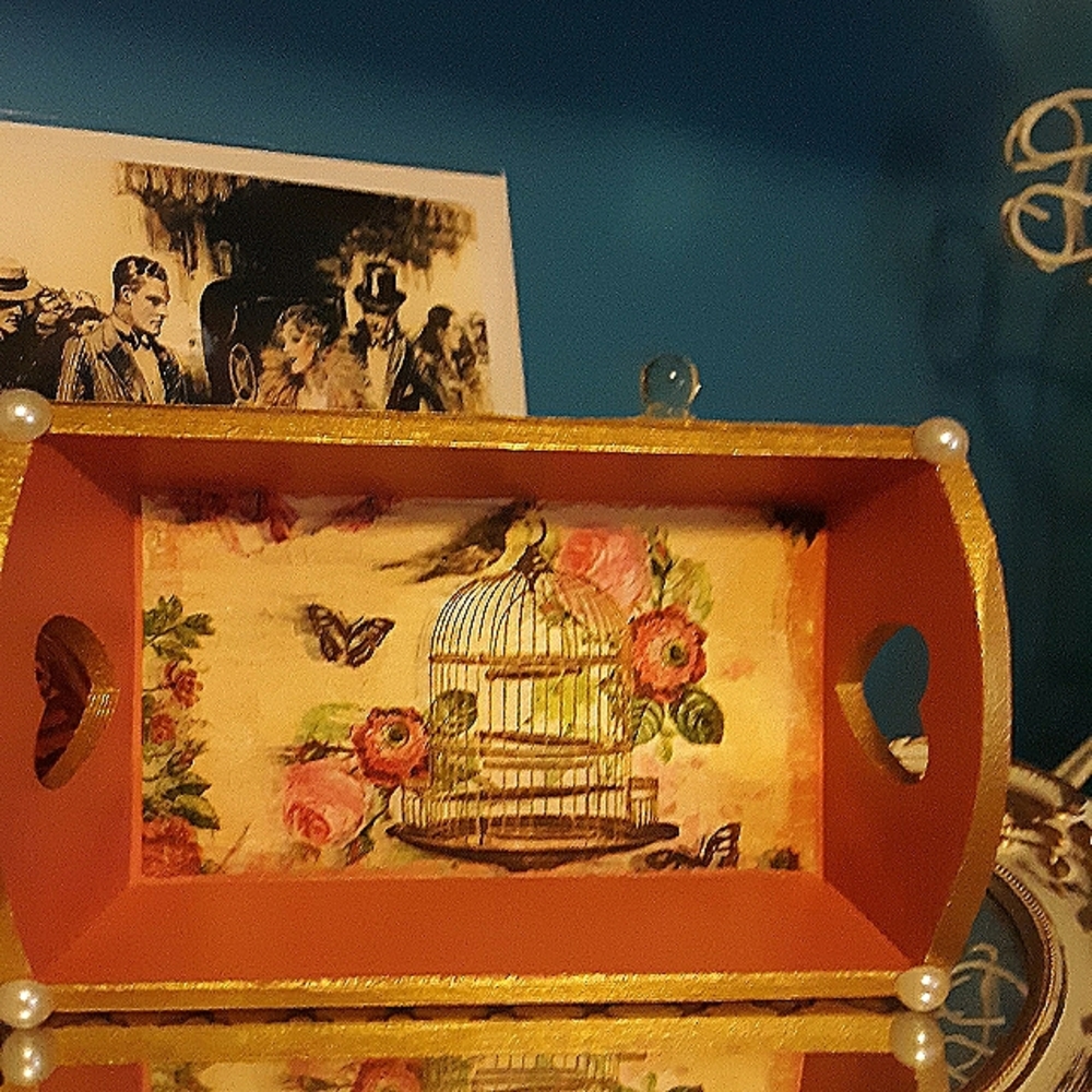 Cottage Core Shabby Chic Jewelry Display Storage Decor